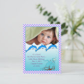 Aankondiging baby meisje onder water (Staand voorkant)