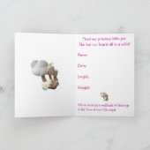 Aankondiging Baby Meisje Paddestoel Speelgoed Spee (Binnen)