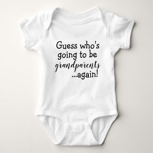 Aankondiging Baby Romper (Voorkant)