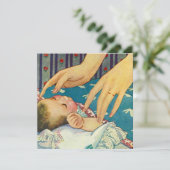 Aankondiging  Baby shower partij (Staand voorkant)