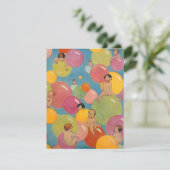 Aankondiging  Baby shower partij (Staand voorkant)