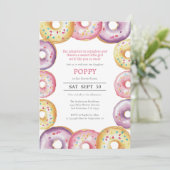 Aankondiging Baby shower uitnodiging (Staand voorkant)