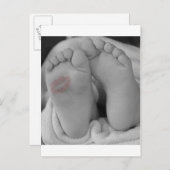 Aankondiging Baby shower Wieg Nursery (Voorkant / Achterkant)