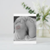 Aankondiging Baby shower Wieg Nursery (Staand voorkant)