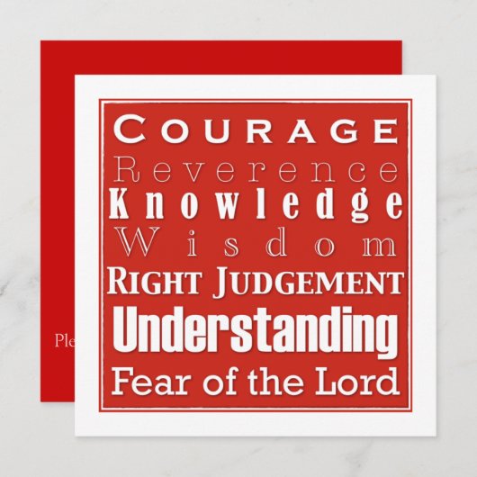 Aankondiging bevestiging uitnodiging (Voorkant / Achterkant)