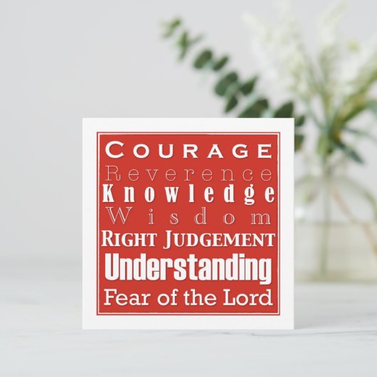 Aankondiging bevestiging uitnodiging (Staand voorkant)