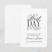 Aankondiging Bewaar de Datum | BLIJDE DAG (Voorkant / Achterkant)