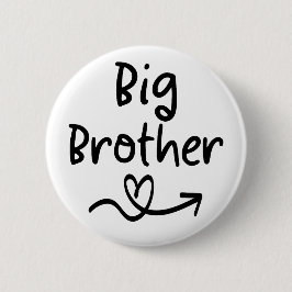 Aankondiging Big Brother | Bijpassende familie van Ronde Button 5,7 Cm