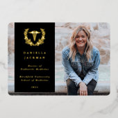 Aankondiging Black Caduceus Medical Afstuderen (Voorkant)