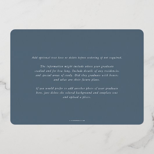 Aankondiging blauw Asclepius Medical Afstuderen (Achterkant)