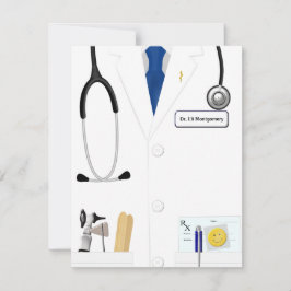 Aankondiging blauw Stropdas nieuwe arts