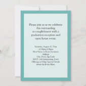 Aankondiging blauw/wit modern medisch Afstuderen (Achterkant)