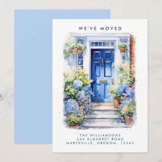 Aankondiging blauwe deurbewegingen (Voorkant / Achterkant)