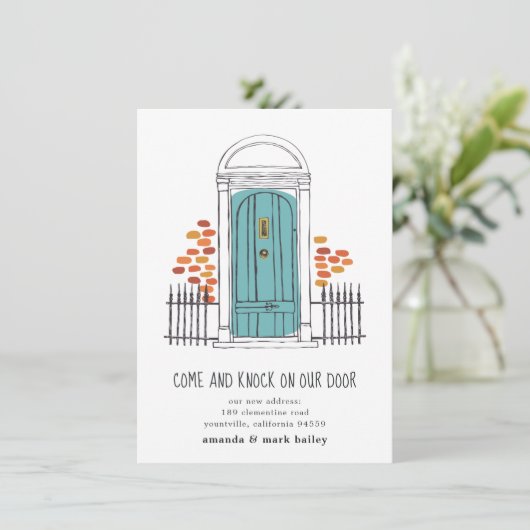 Aankondiging blauwe deurbewegingen (Staand voorkant)