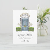 Aankondiging blauwe deurbewegingen (Staand voorkant)