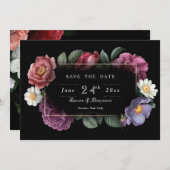 Aankondiging bloemendroom bewaar de datum (Voorkant / Achterkant)