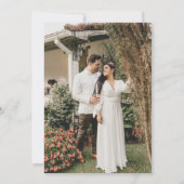 Aankondiging Boho Floral Elopement (Achterkant)