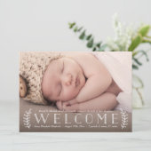 Aankondiging botanische foto van Rustic (Staand voorkant)