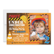 Aankondiging bouwterrein van de Birthday Party