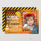 Aankondiging bouwterrein van de Birthday Party (Voorkant / Achterkant)