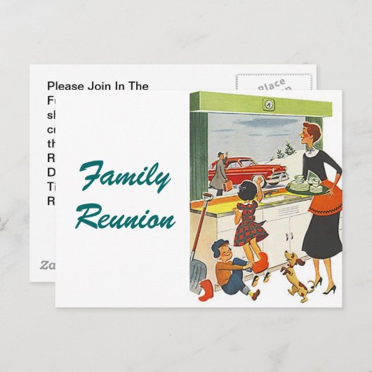 Aankondiging briefkaart  retrocessie (Voorkant / Achterkant)