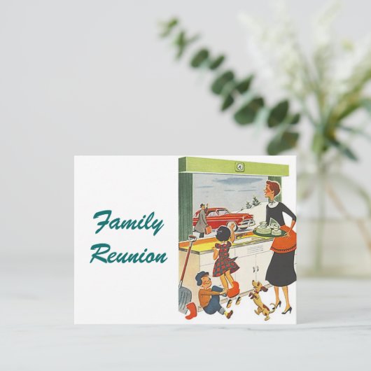 Aankondiging briefkaart  retrocessie (Staand voorkant)