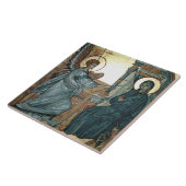 Aankondiging - Byzantijns pictogram Tegeltje (Zijkant)