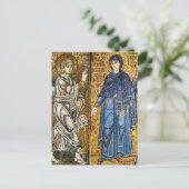 Aankondiging Byzantijnse mozaïek icoon Briefkaart (Staand voorkant)