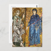 Aankondiging Byzantijnse mozaïek icoon Briefkaart (Voorkant / Achterkant)