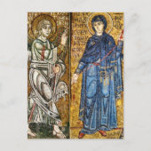 Aankondiging Byzantijnse mozaïek icoon Briefkaart (Voorkant)