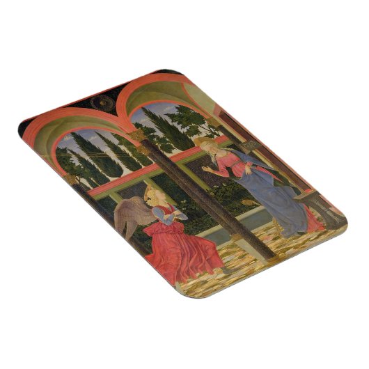 Aankondiging, c.1457 (temperatuur op het paneel) magneet (Rechterzijde)