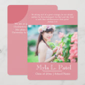 Aankondiging Christelijke Afstuderen Scriptfoto's (Voorkant / Achterkant)