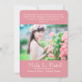 Aankondiging Christelijke Afstuderen Scriptfoto's (Voorkant)