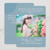 Aankondiging Christelijke Afstuderen Scriptfoto's (Voorkant / Achterkant)