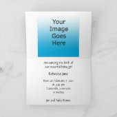 Aankondiging Christelijke geboorte op maat (Binnen)