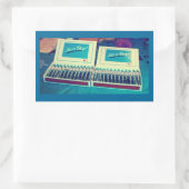 Aankondiging  Cigar Baby Boy Rechthoekige Sticker (Tas)