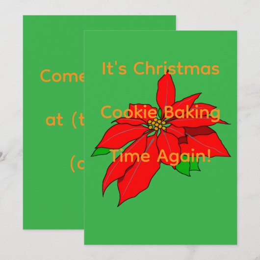 Aankondiging Cookie Bak Evenement (Voorkant / Achterkant)