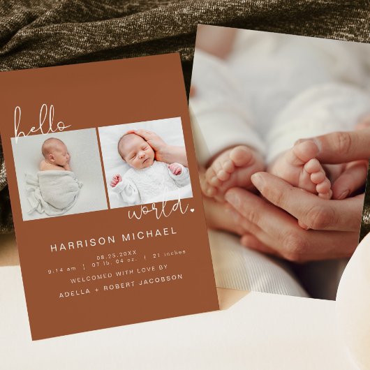 Aankondiging CORIANDER Boho Newborn Foto