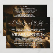 Aankondiging Cowboy Things Memorial Service (Voorkant / Achterkant)