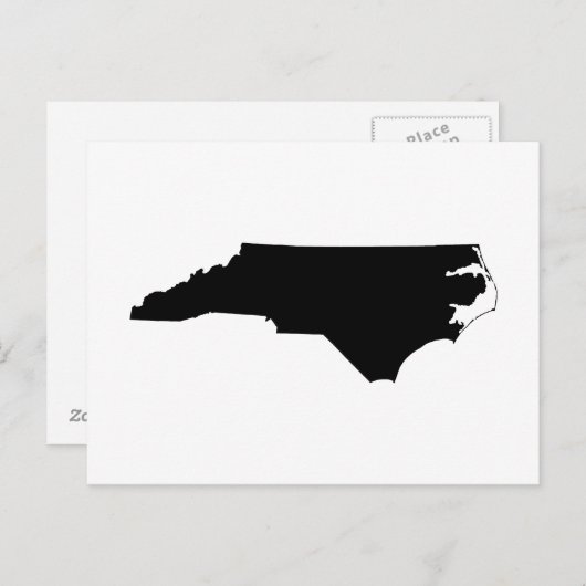 Aankondiging creëer a Moving to North Carolina Briefkaart (Voorkant / Achterkant)
