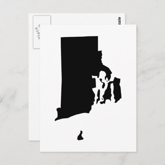 Aankondiging creëer a Moving to Rhode Island Briefkaart (Voorkant / Achterkant)