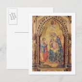 Aankondiging (deel van de polysoort) (olie op het  briefkaart (Voorkant / Achterkant)