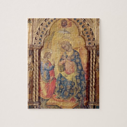 Aankondiging (deel van de polysoort) (olie op het  legpuzzel (Verticaal)