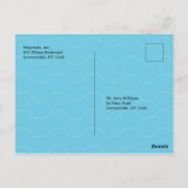 Aankondiging diner cruise "Save the Date" Briefkaart (Achterkant)