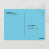 Aankondiging dinercruise "Save the Date" Briefkaart (Achterkant)