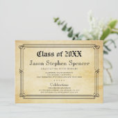 Aankondiging Diploma Style Afstuderen (Staand voorkant)