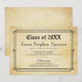 Aankondiging Diploma Style Afstuderen (Voorkant / Achterkant)