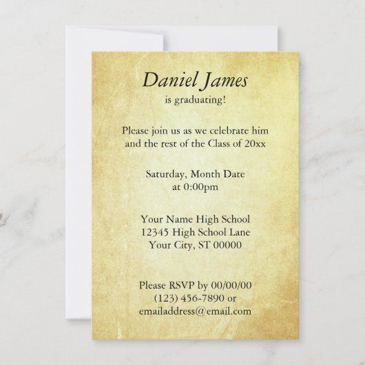 Aankondiging document papier (Voorkant)