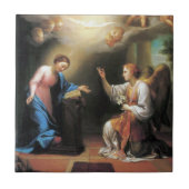 Aankondiging door Anton Raphael Mengs Tegeltje (Voorkant)