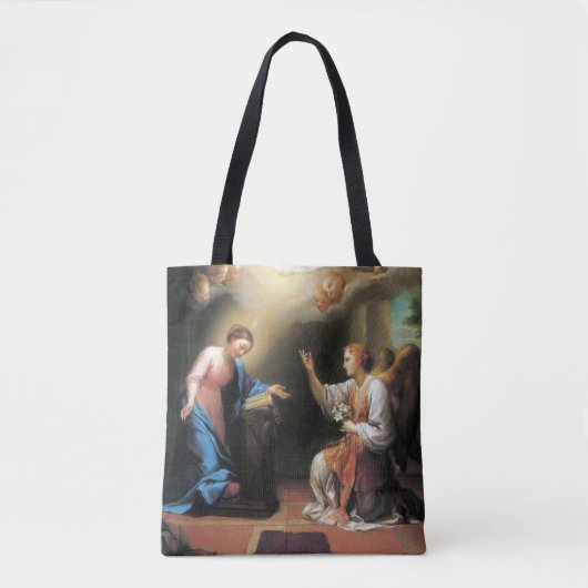 Aankondiging door Anton Raphael Mengs Tote Bag (Voorkant)